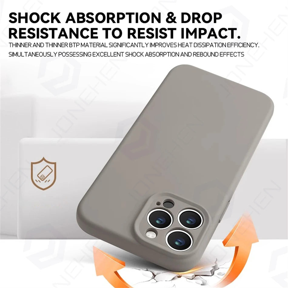 Luxury Clear Case-Wireless Charging, Magnetic, Shockproof, Lens Protector, Transparent TPU Durable, Sleek, and Protective Phone Accessory