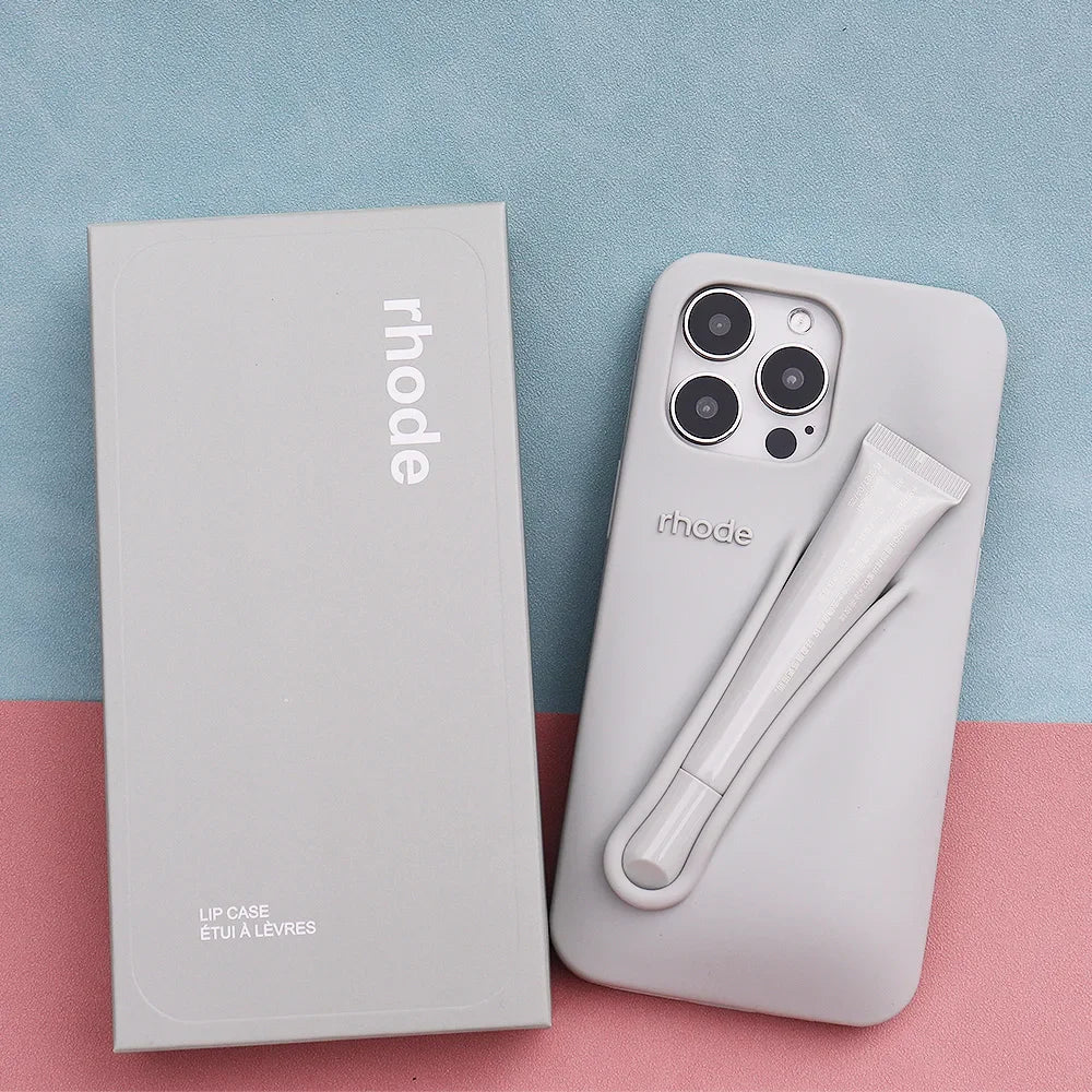 Rhode Silicone Grip Stand Phone Case – Stylish, Soft Touch with Integrated Kickstand For iPhone 13/14/15 Pro/Pro Max
