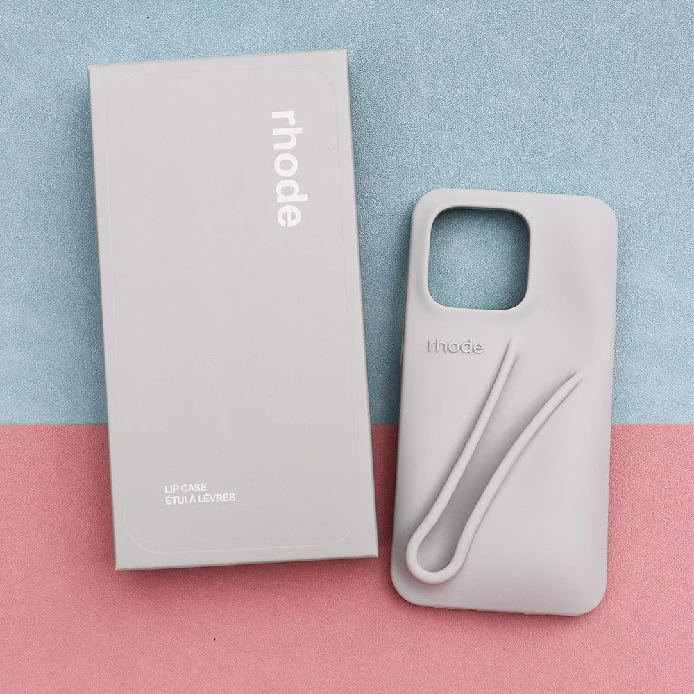 Rhode Silicone Grip Stand Phone Case – Stylish, Soft Touch with Integrated Kickstand For iPhone 13/14/15 Pro/Pro Max