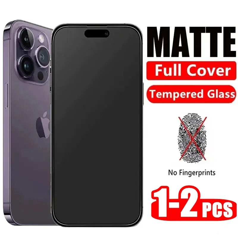 Matte Tempered Glass Frosted Screen Protectors For iPhone  Glass Fil